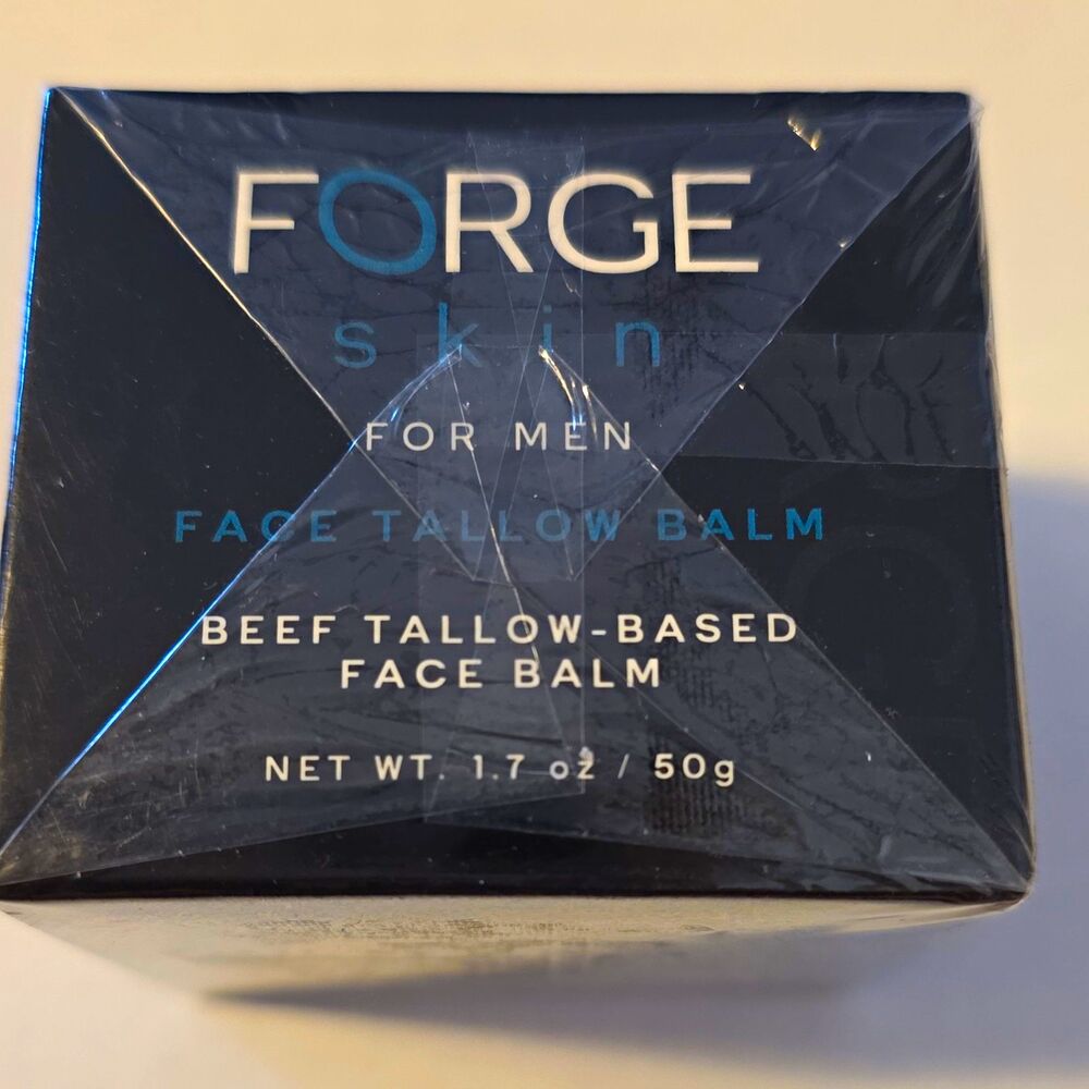 FORGE Skin Men’s Beef Tallow Face & Neck Balm Moisturizer Hydrating 1.7oz